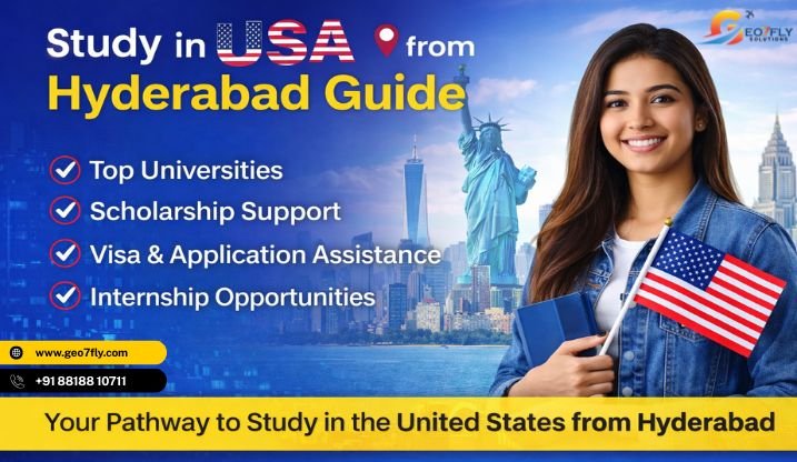Student planning to study in USA from Hyderabad with visa and university documents