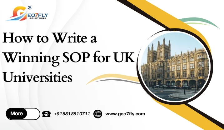 A student writing a winning SOP for UK universities.