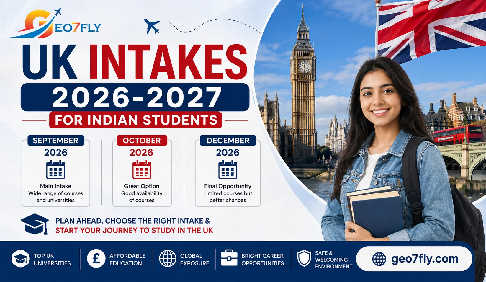 UK Intakes 2026-2027: September, October & December Guide